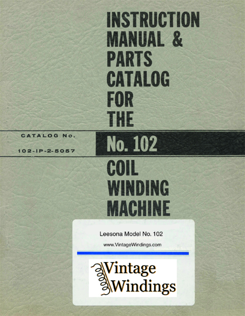 Leesona 102 Coil Winding Machine Manual