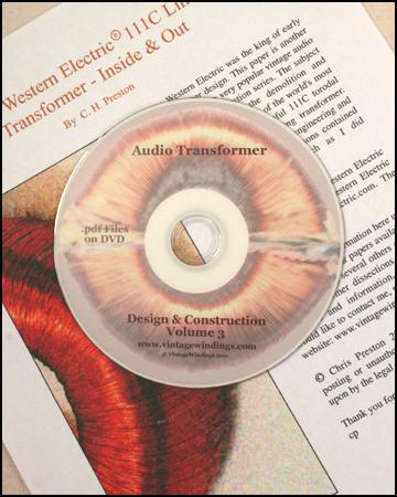 VintageWindings Audio Transformer Design Volume 2 DVD